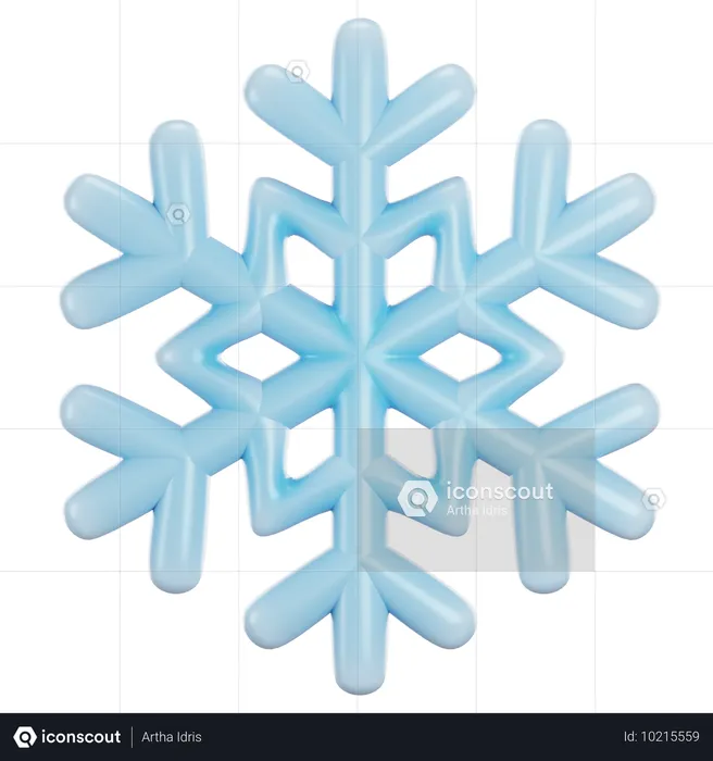 Copo de nieve  3D Icon