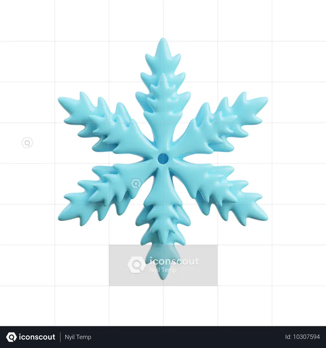 Copo de nieve  3D Icon