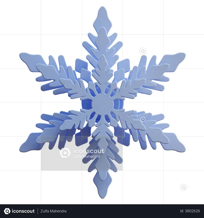 Copo de nieve  3D Icon