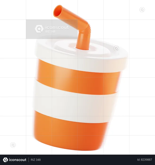 Copo de refrigerante  3D Icon