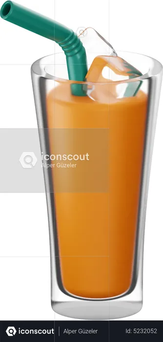 Copo de suco  3D Icon