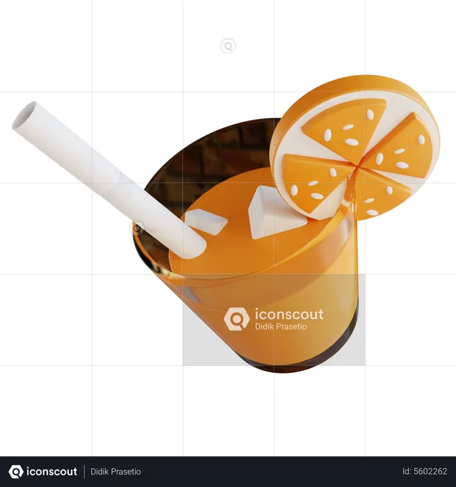 Copo de suco  3D Icon