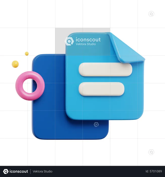 Copy Documents  3D Icon