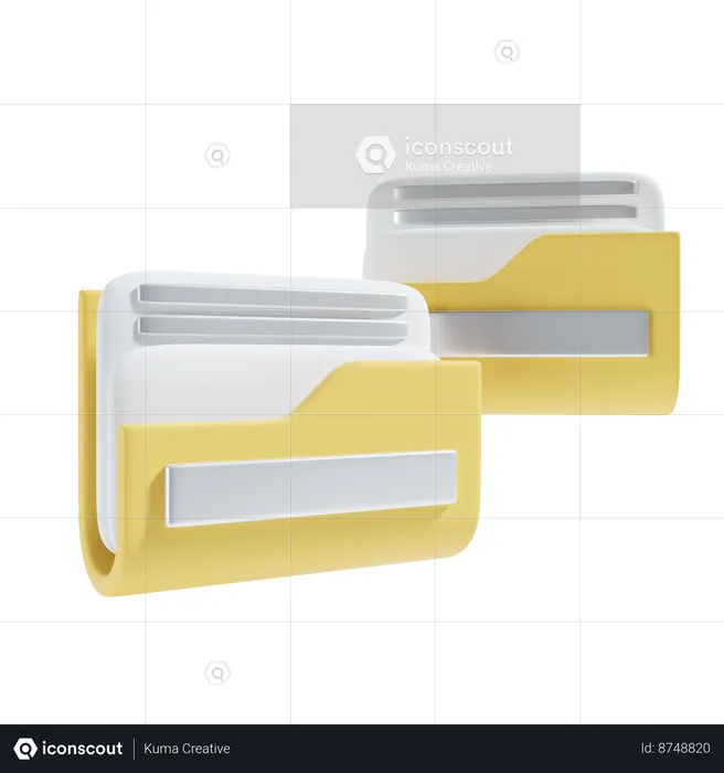 Copy folder  3D Icon