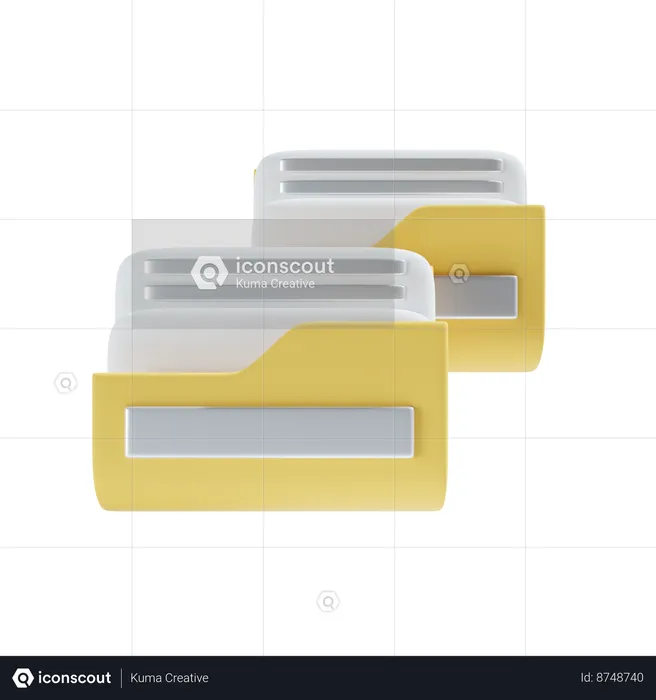 Copy folder  3D Icon