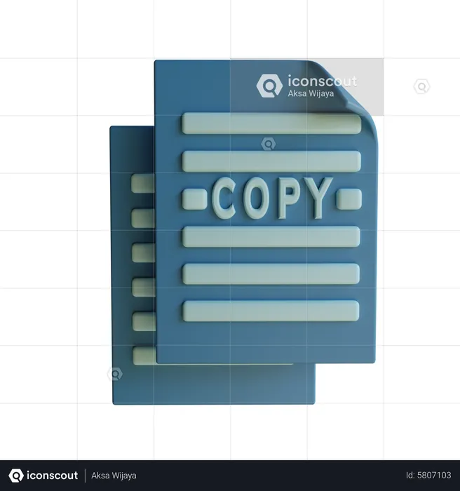 Copy Icon  3D Icon