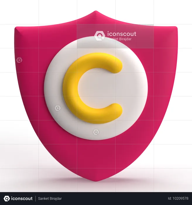 Copyright  3D Icon