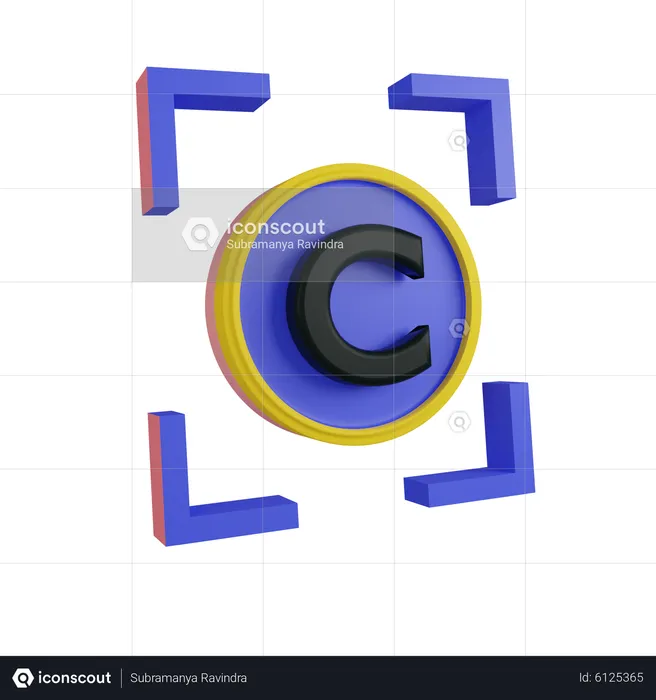 Copyright  3D Icon