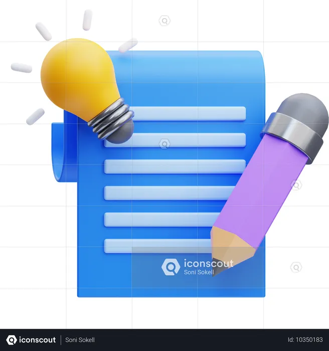 Copywriting  3D Icon