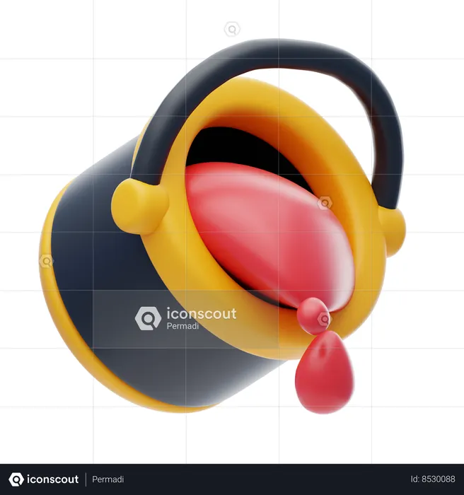 Cor de preenchimento  3D Icon