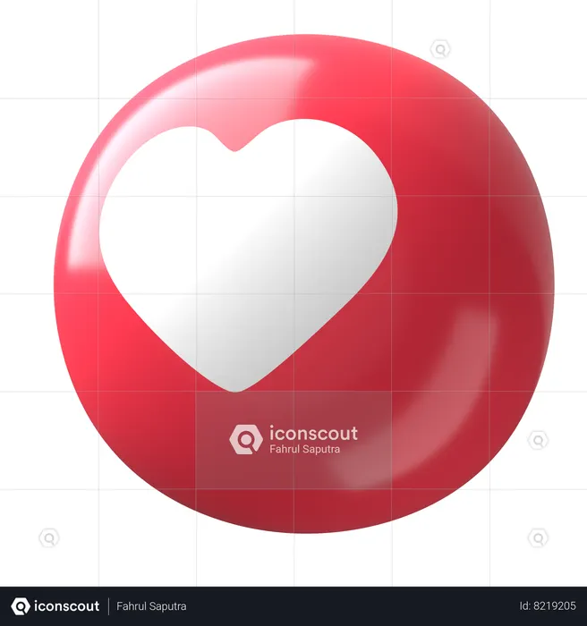 Coração  3D Icon