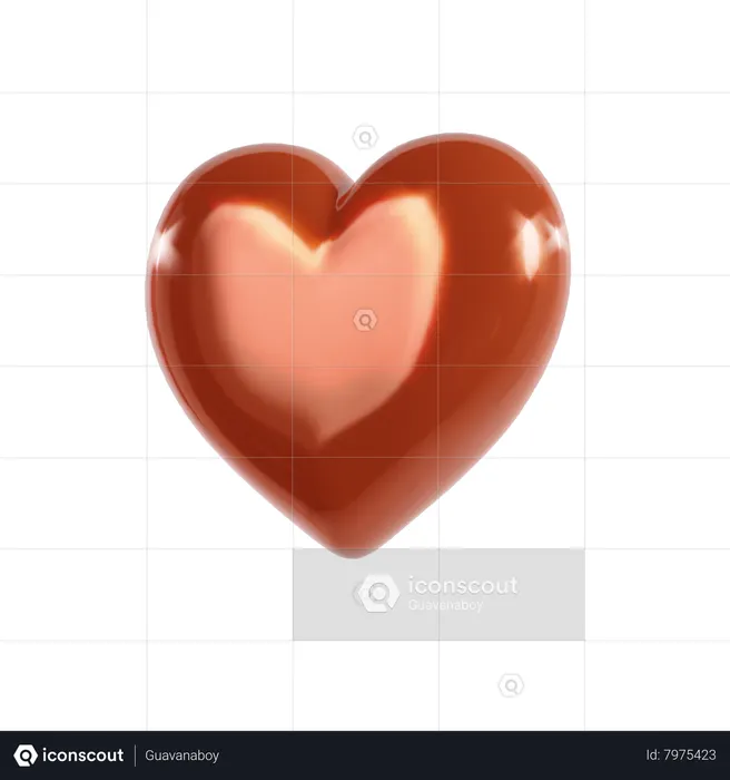 Coração  3D Icon