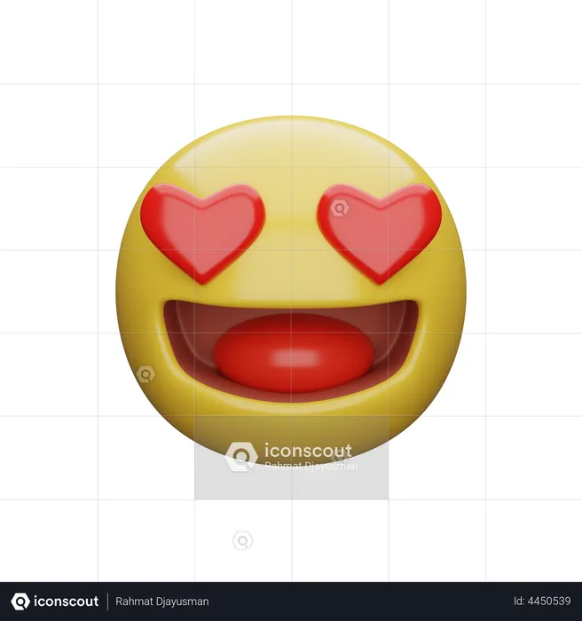 Olho do coração Emoji 3D Emoji