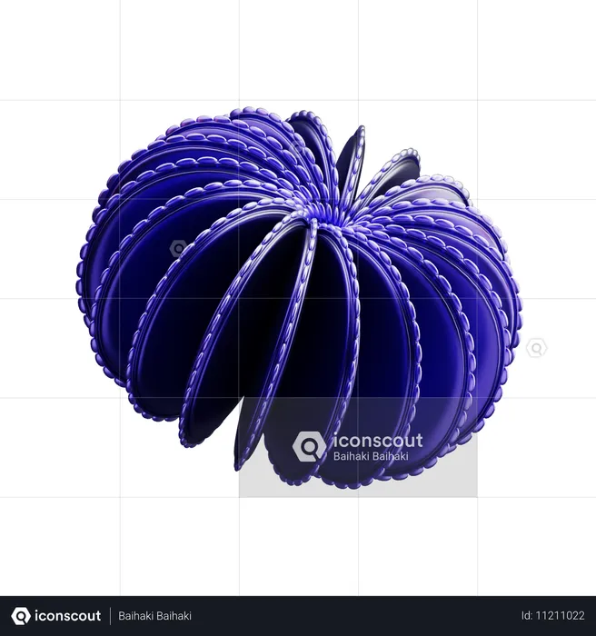 Forme de fleur de corail  3D Icon