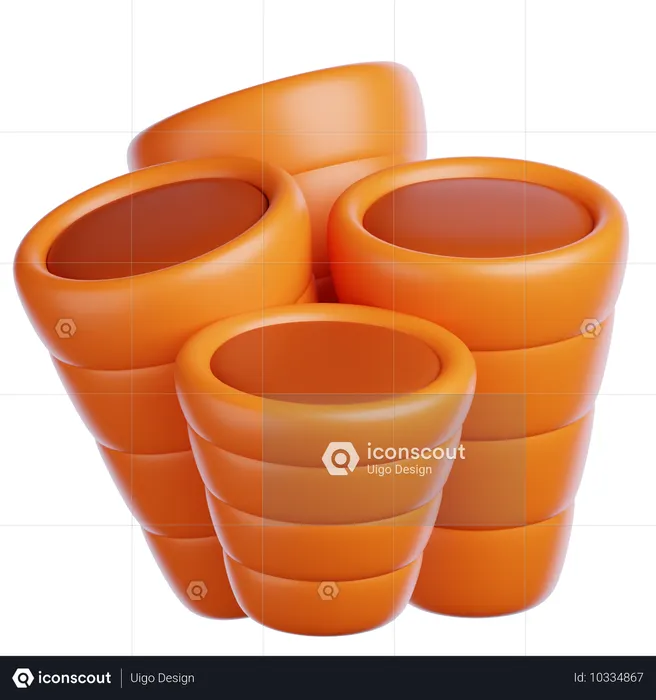 Coral  3D Icon