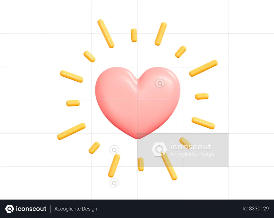 Corazón  3D Icon