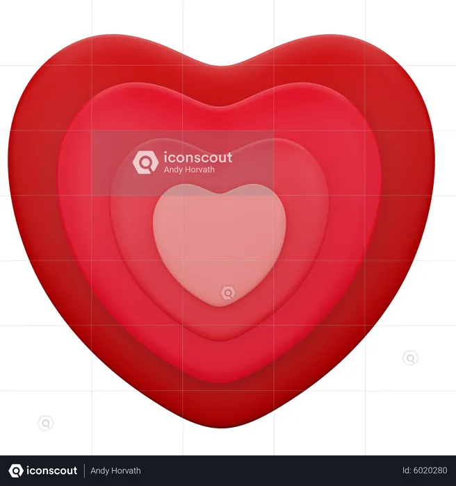 Corazón  3D Icon