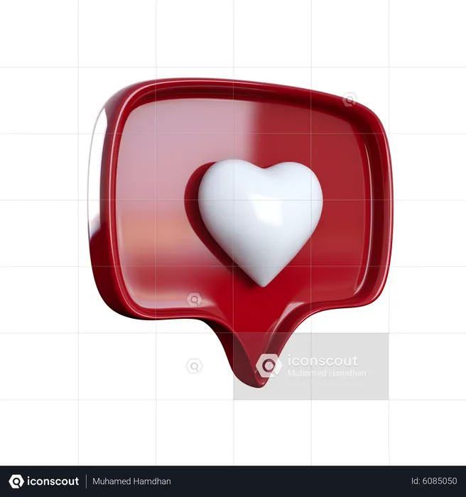Corazón como  3D Icon