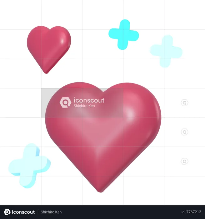 Corazón  3D Icon