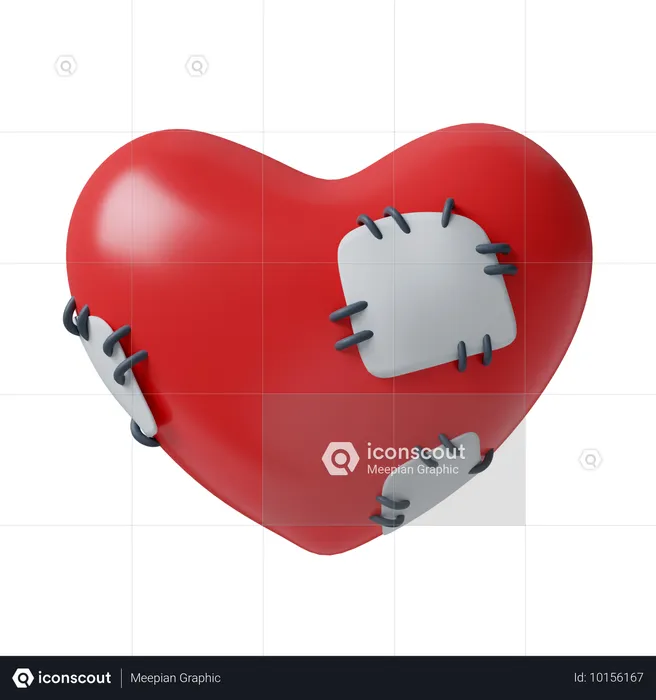 Corazón herido  3D Icon