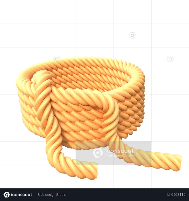 Corda de escalada  3D Icon