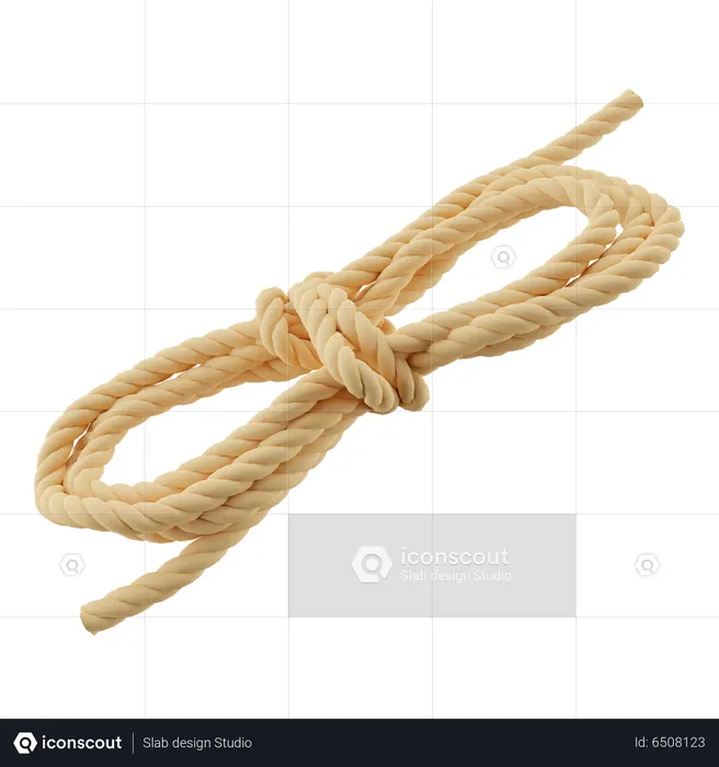Corda de escalada  3D Icon