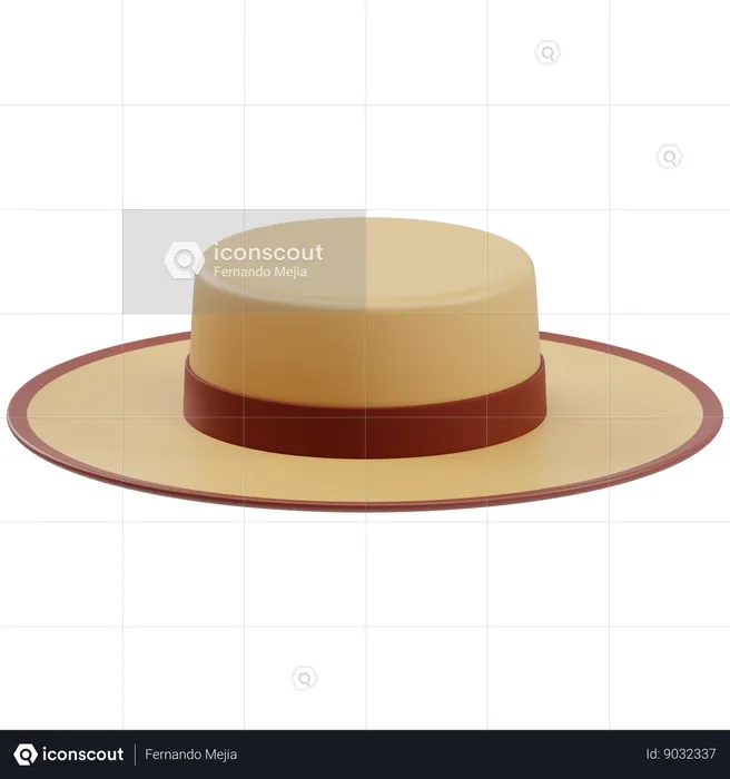 Cordobes Hat  3D Icon