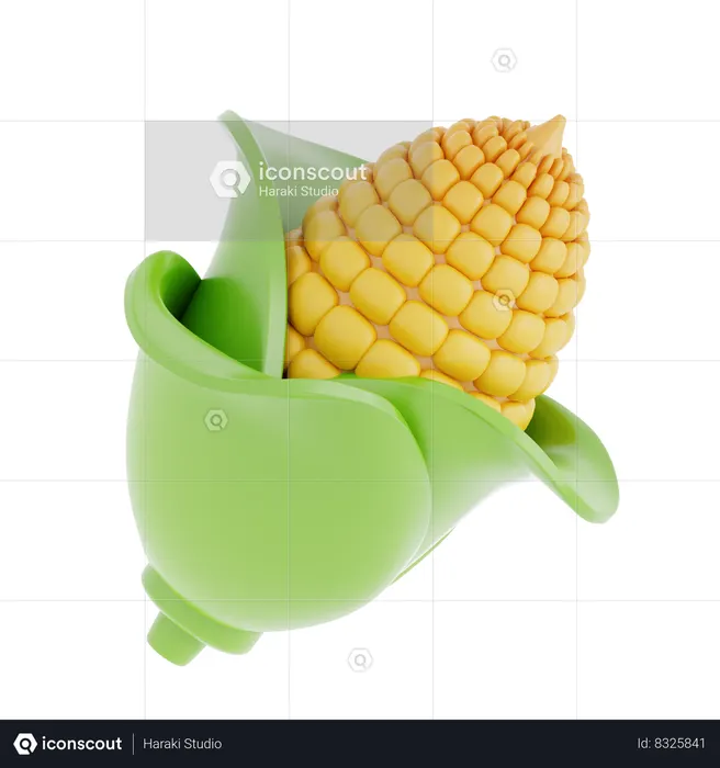 Corn  3D Icon