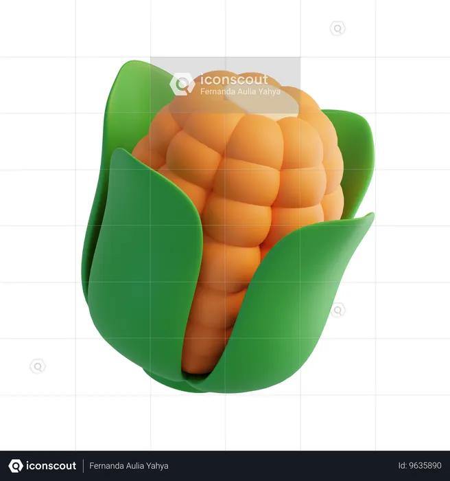 トウモロコシ  3D Icon