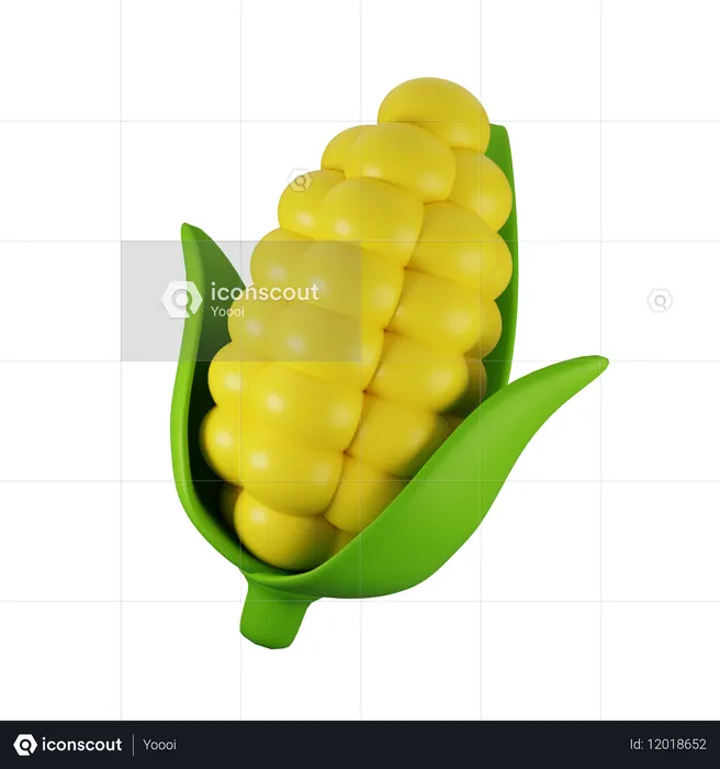 Corn  3D Icon