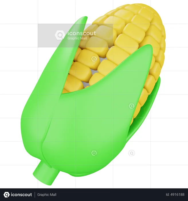 Corn  3D Icon