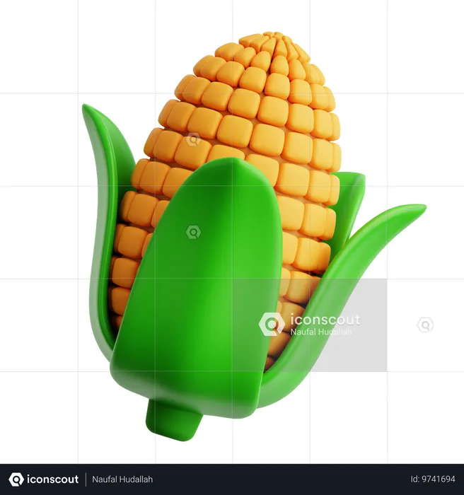 Corn  3D Icon