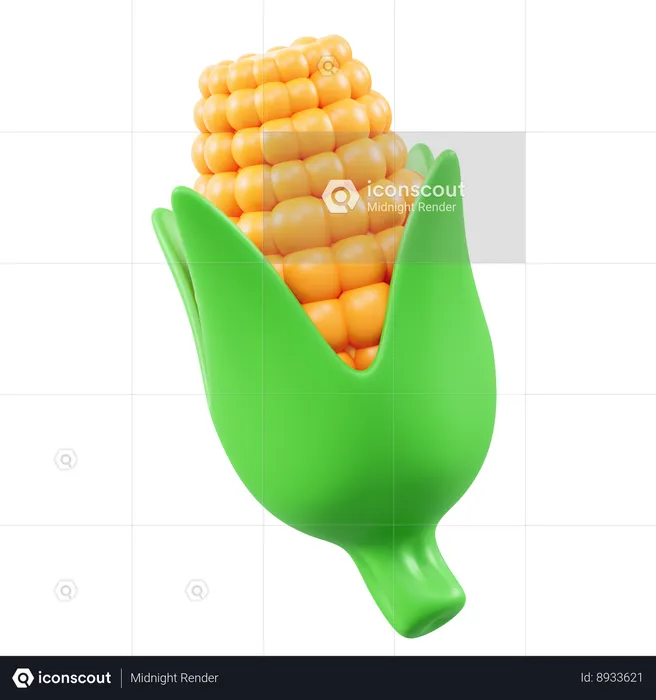 Corn  3D Icon