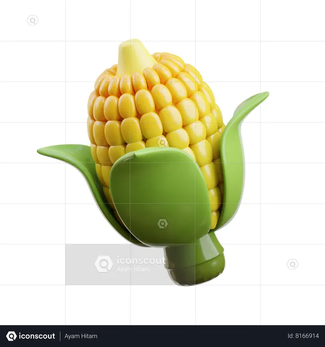 Corn  3D Icon