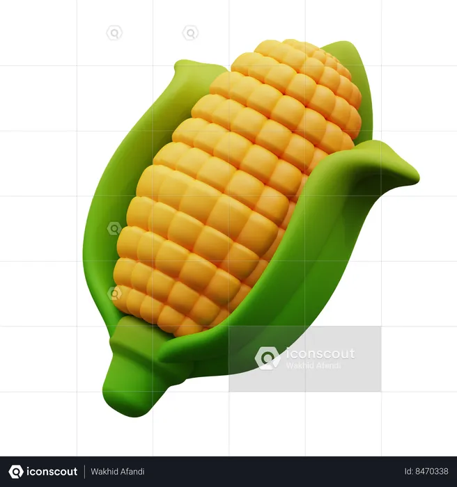 Corn  3D Icon