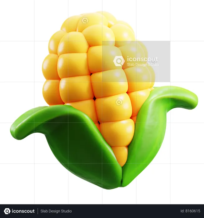 Corn  3D Icon