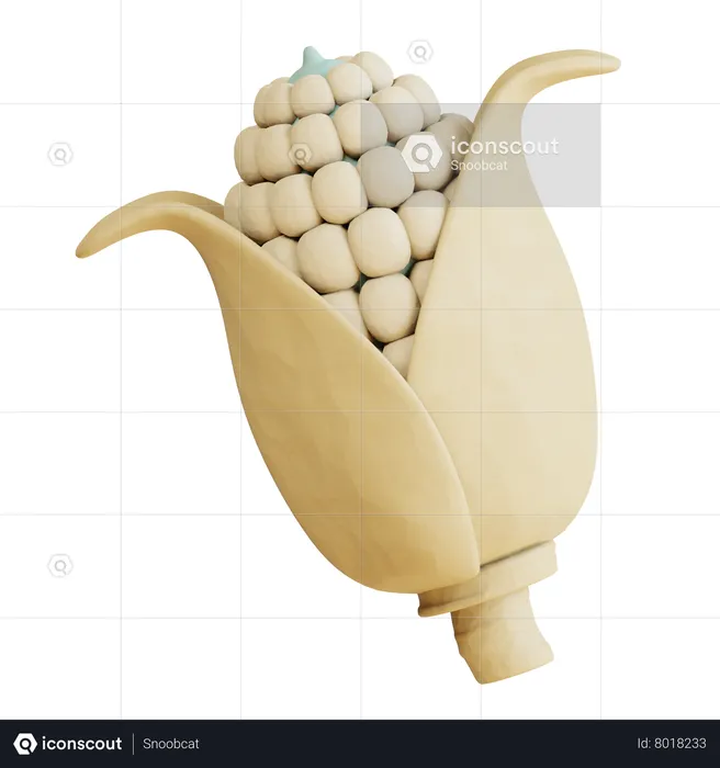 Corn  3D Icon