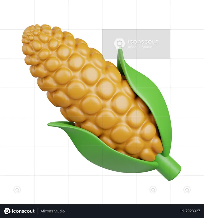 Corn  3D Icon