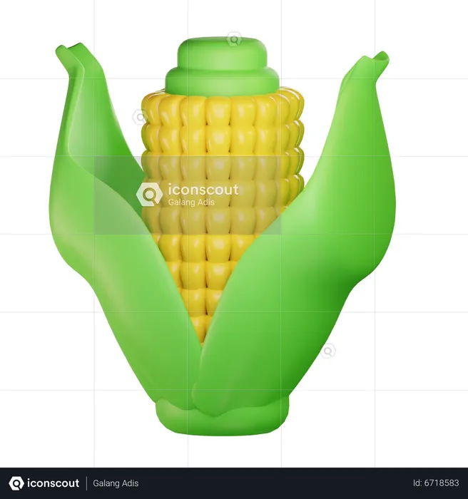 Corn  3D Icon