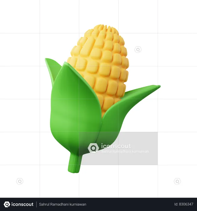 Corn  3D Icon