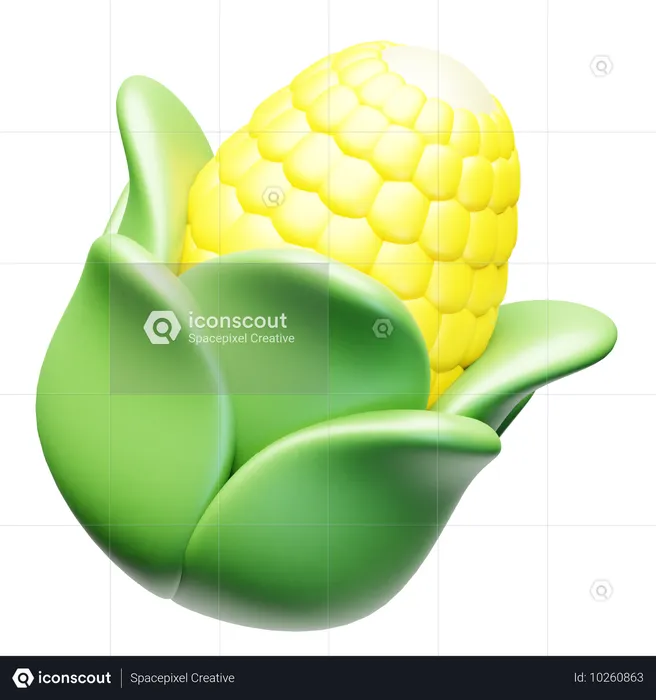 Corn  3D Icon