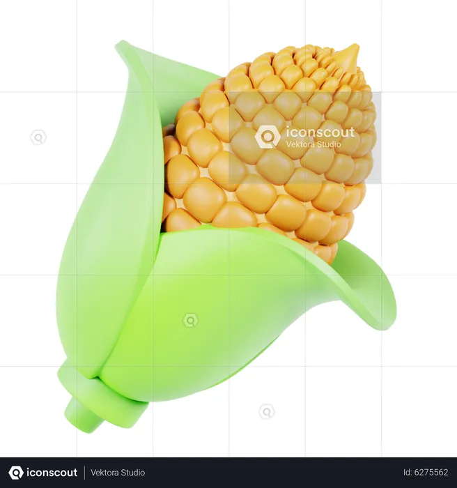 Corn  3D Icon