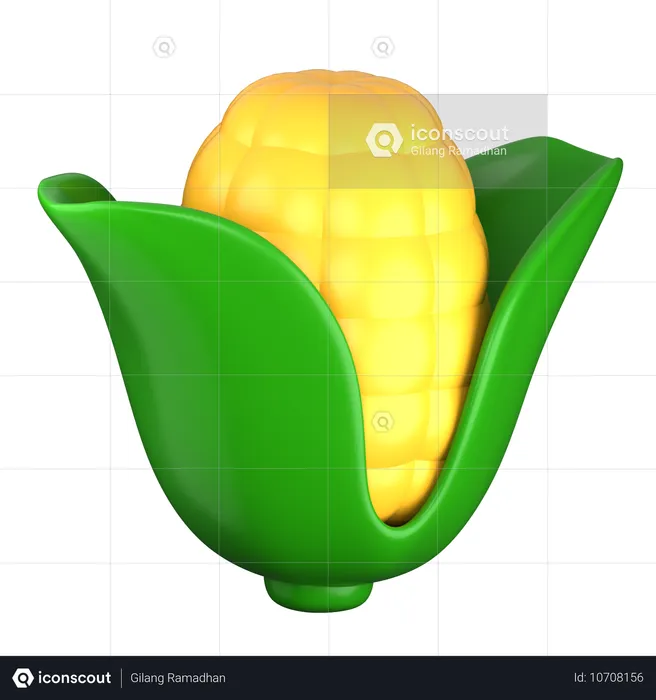 Corn  3D Icon