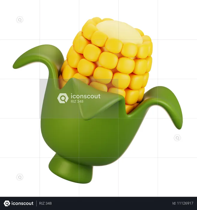 Corn  3D Icon