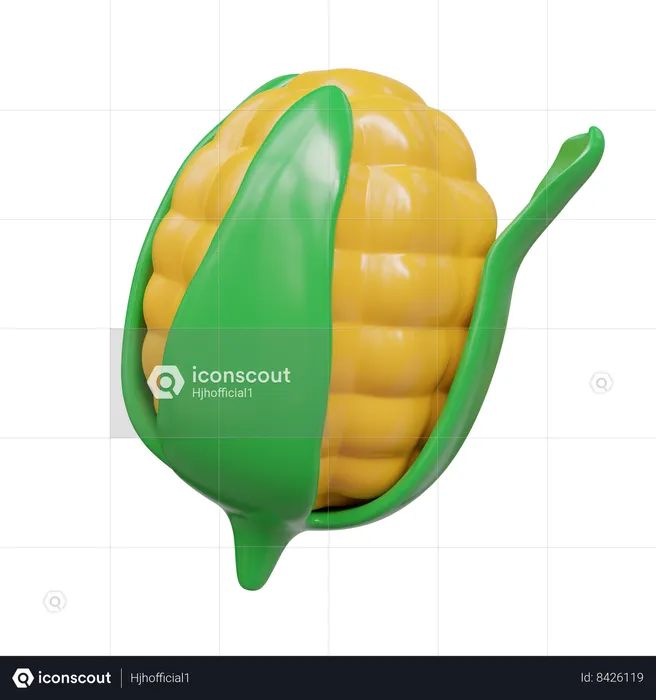 Corn  3D Icon