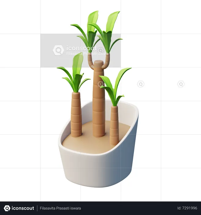Corn Plant  3D Icon