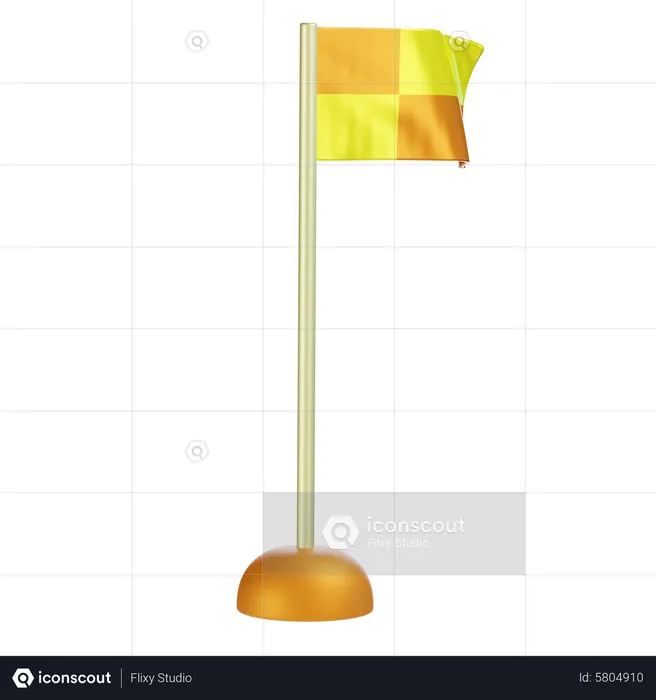 Corner Flag  3D Icon