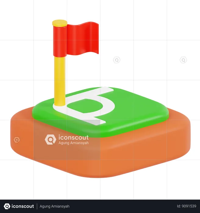 Corner Kick  3D Icon