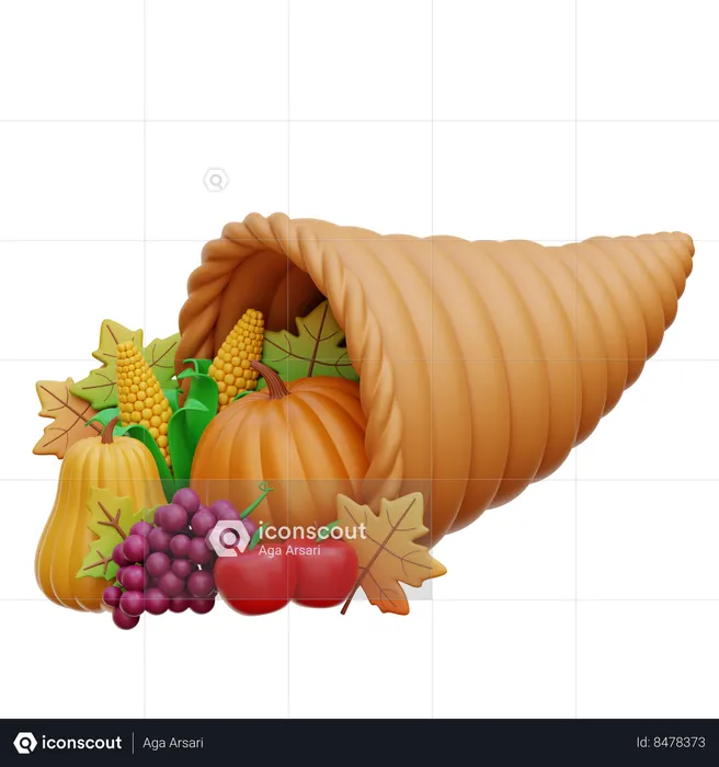 Cornucopia  3D Icon