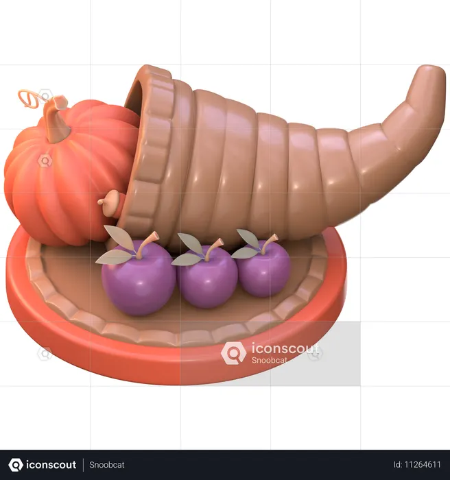 Cornucopia  3D Icon